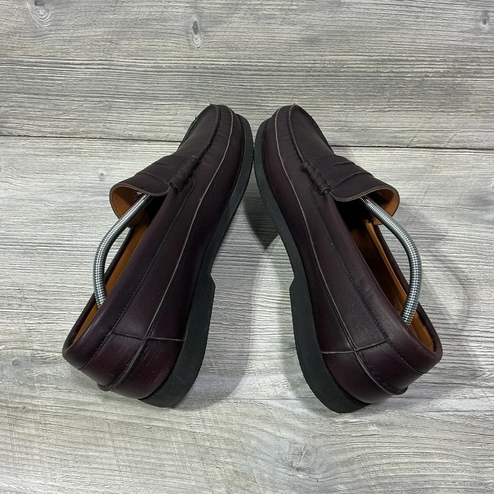 Mephisto Cap Vert Spinnaker Boat Shoes Men's Size 12 Wine Slip on Penny Loafers